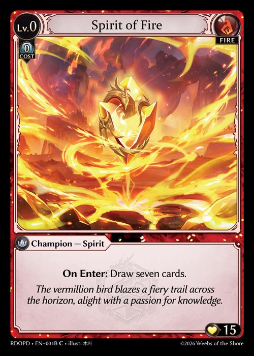 [001B]【EN】Spirit of Fire【RDOPD】[C][Fire]