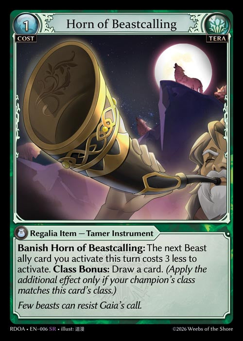 [006]【EN】【FOIL】Horn of Beastcalling【RDOA】[SR][Tera]
