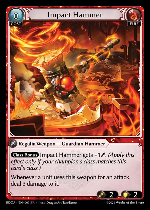 [007]【EN】【FOIL】Impact Hammer【RDOA】[SR][Fire]