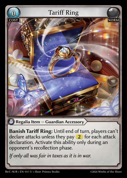 [011]【EN】Tariff Ring【ReCAUR】[U][Norm]
