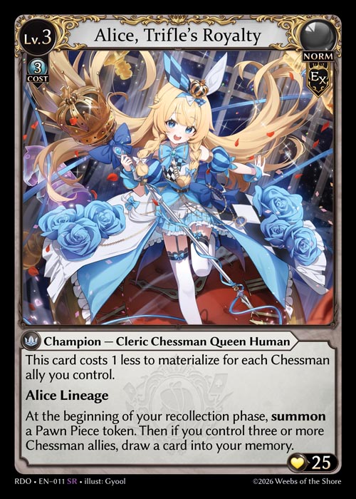 [011]【EN】Alice, Trifle's Royalty【RDO】[SR][Norm]