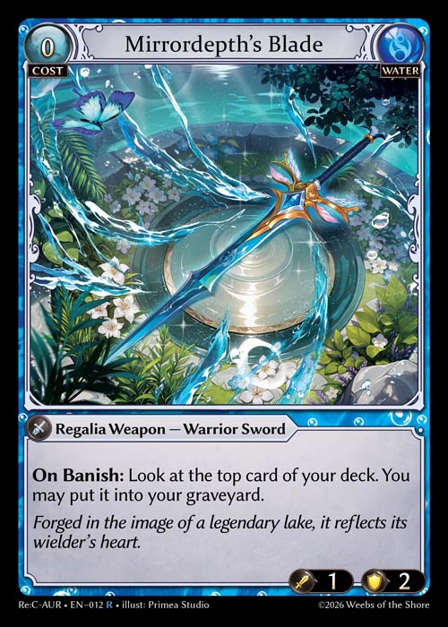 [012]【EN】Mirrordepth's Blade【ReCAUR】[R][Water]