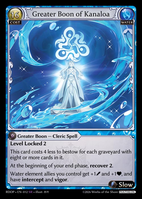 [012]【EN】Greater Boon of Kanaloa【RDOP】[SR][Water]
