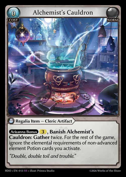 [013]【EN】Alchemist's Cauldron【RDO】[SR][Norm]
