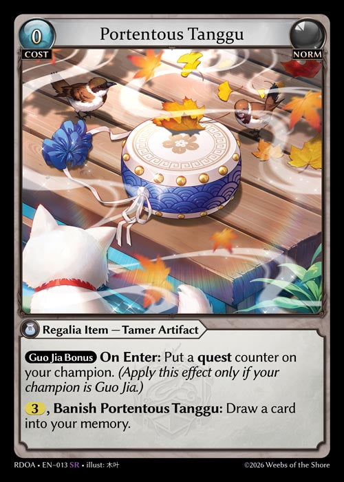 [013]【EN】【FOIL】Portentous Tanggu【RDOA】[SR][Norm]
