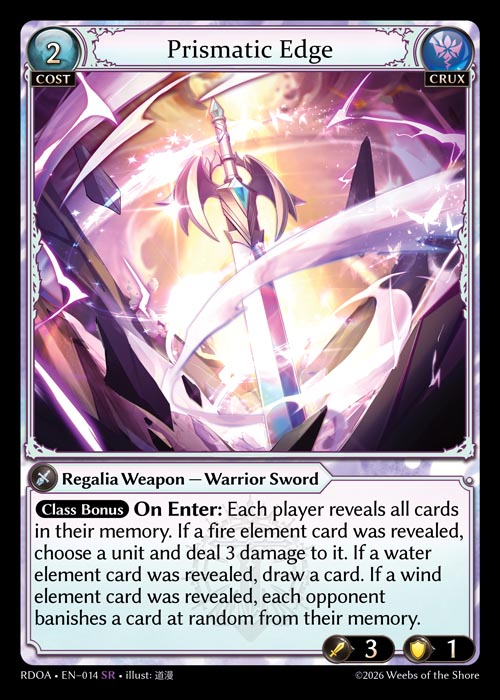 [014]【EN】【FOIL】Prismatic Edge【RDOA】[SR][Crux]