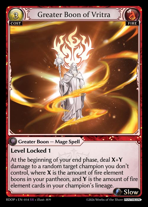 [014]【EN】Greater Boon of Vritra【RDOP】[SR][Fire]