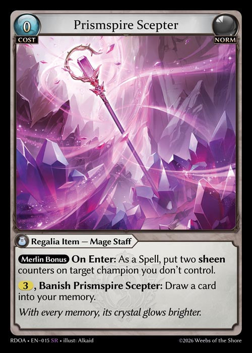 [015]【EN】【FOIL】Prismspire Scepter【RDOA】[SR][Norm]