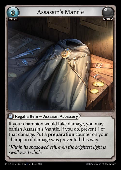 [016]【EN】Assassin's Mantle【RDOPD】[R][Norm]