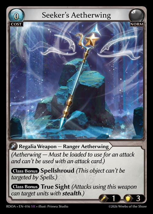 [016]【EN】【FOIL】Seeker's Aetherwing【RDOA】[SR][Norm]