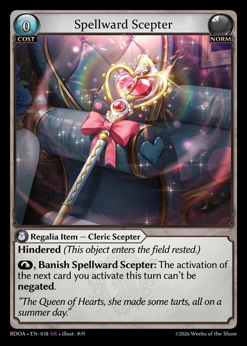 [018]【EN】【FOIL】Spellward Scepter【RDOA】[SR][Norm]
