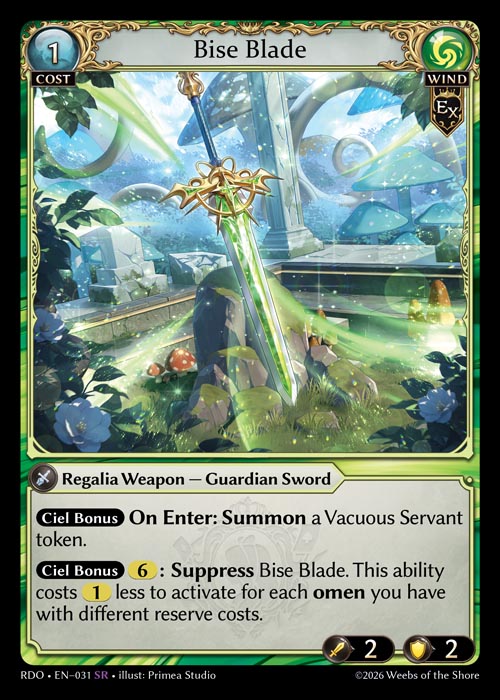 [031]【EN】Bise Blade【RDO】[SR][Wind]