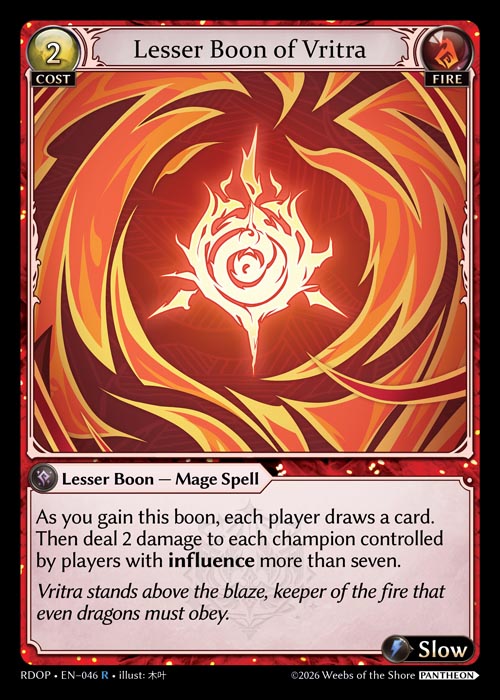 [046]【EN】Lesser Boon of Vritra【RDOP】[R][Fire]
