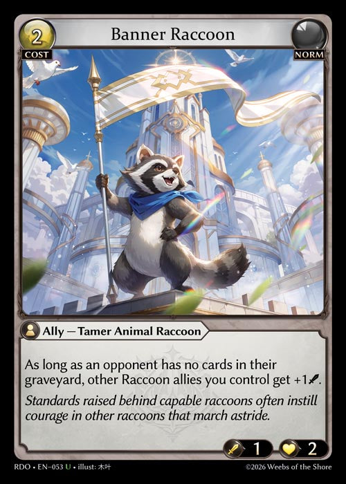 [053]【EN】Banner Raccoon【RDO】[U][Norm]