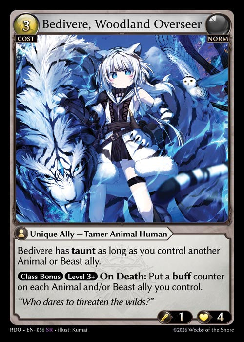 [056]【EN】Bedivere, Woodland Overseer【RDO】[SR][Norm]