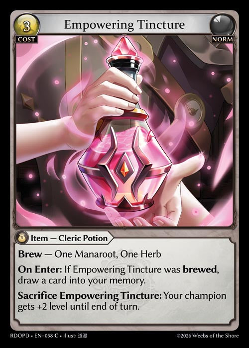 [058]【EN】Empowering Tincture【RDOPD】[C][Norm]