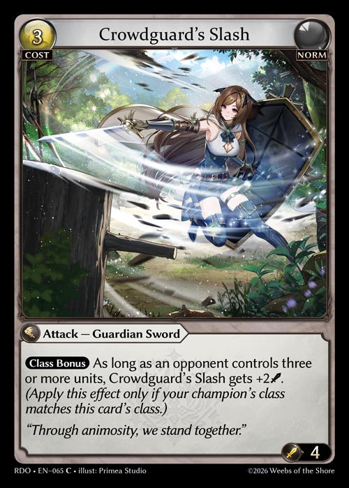 [065]【EN】Crowdguard's Slash【RDO】[C][Norm]