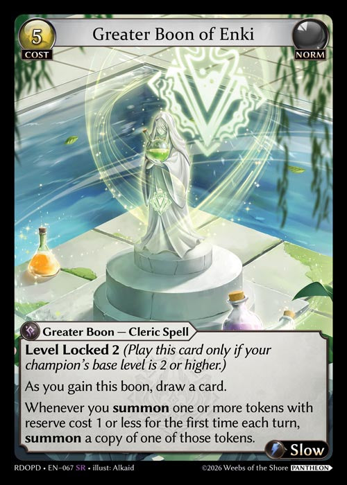 [067]【EN】【FOIL】Greater Boon of Enki【RDOPD】[SR][Norm]