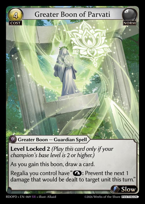 [069]【EN】【FOIL】Greater Boon of Parvati【RDOPD】[SR][Norm]