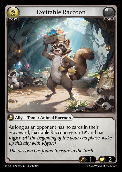 [072]【EN】Excitable Raccoon【RDO】[C][Norm]