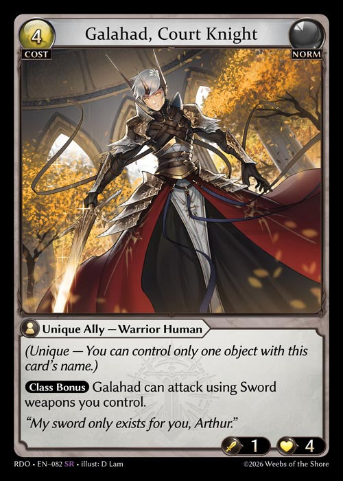 [082]【EN】Galahad, Court Knight【RDO】[SR][Norm]