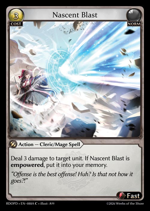 [088A]【EN】Nascent Blast【RDOPD】[C][Norm]