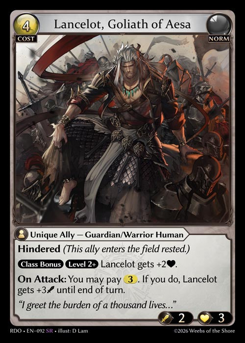 [092]【EN】Lancelot, Goliath of Aesa【RDO】[SR][Norm]