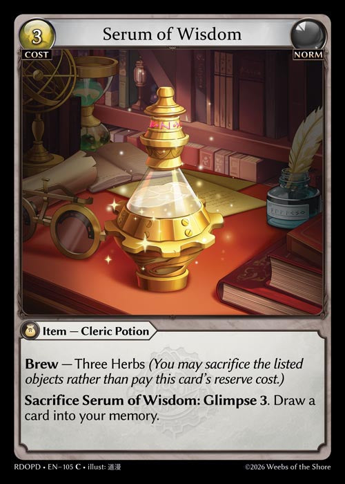 [105]【EN】Serum of Wisdom【RDOPD】[C][Norm]
