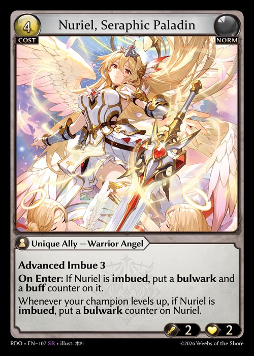[107]【EN】Nuriel, Seraphic Paladin【RDO】[SR][Norm]