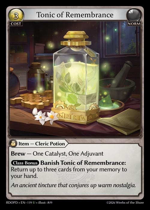[119]【EN】【FOIL】Tonic of Remembrance【RDOPD】[U][Norm]