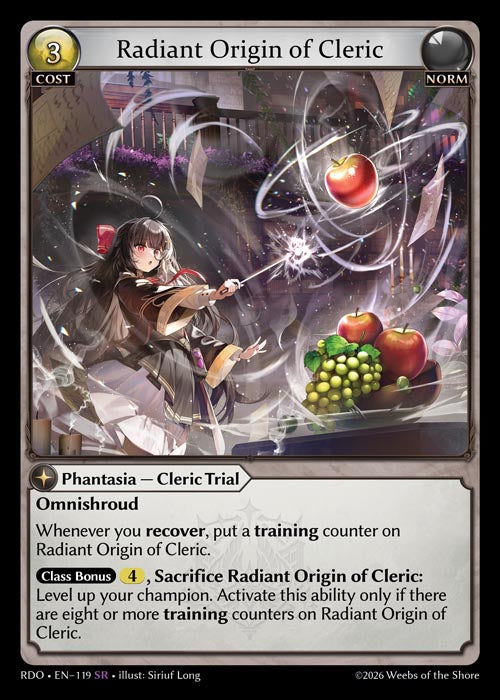 [119]【EN】Radiant Origin of Cleric【RDO】[SR][Norm]