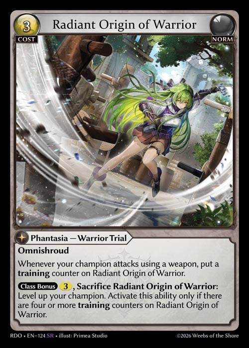 [124]【EN】Radiant Origin of Warrior【RDO】[SR][Norm]