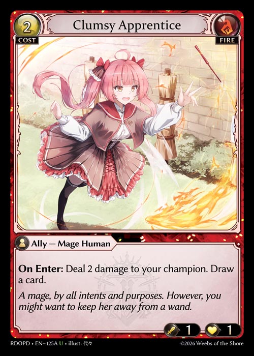 [125A]【EN】Clumsy Apprentice【RDOPD】[U][Fire]
