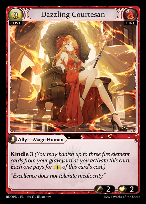 [130]【EN】Dazzling Courtesan【RDOPD】[C][Fire]