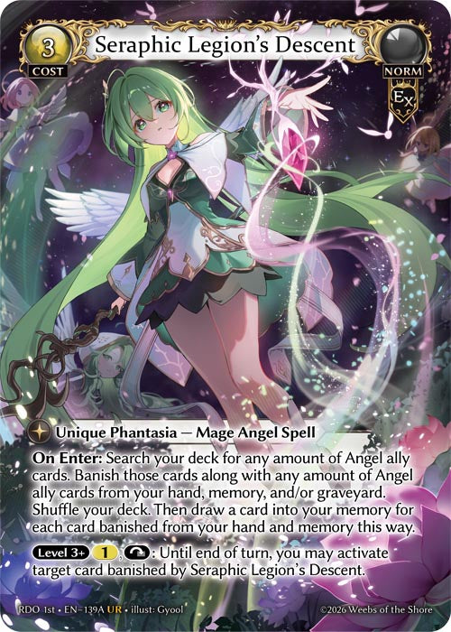 [139A]【EN】【FOIL】Seraphic Legion's Descent【RDO1st】[UR][Norm]