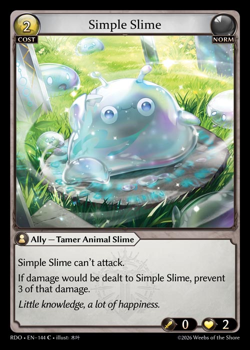 [144]【EN】【FOIL】Simple Slime【RDO】[C][Norm]
