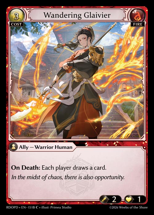 [151B]【EN】Wandering Glaivier【RDOPD】[C][Fire]