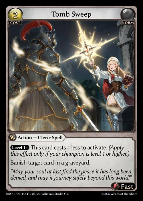 [157]【EN】【FOIL】Tomb Sweep【RDO】[C][Norm]