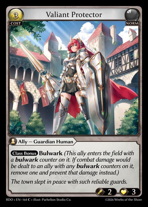 [164]【EN】【FOIL】Valiant Protector【RDO】[C][Norm]