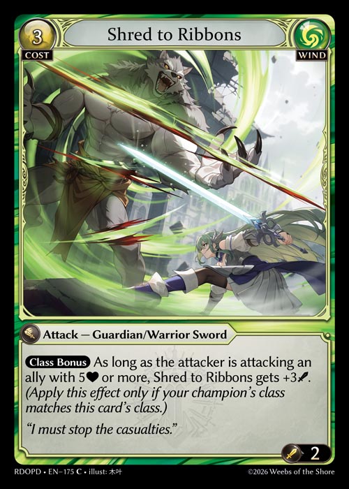 [175]【EN】Shred to Ribbons【RDOPD】[C][Wind]