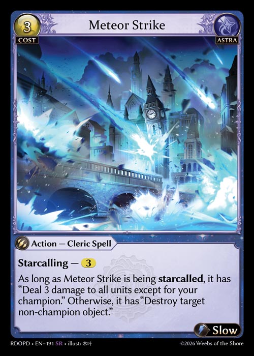 [191]【EN】Meteor Strike【RDOPD】[SR][Astra]