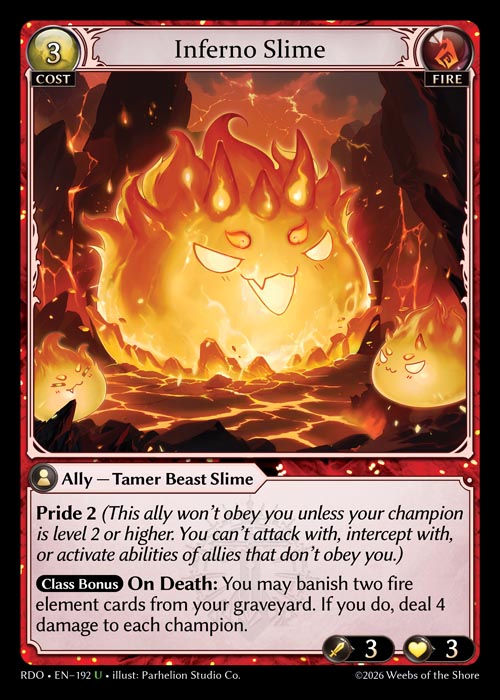 [192]【EN】Inferno Slime【RDO】[U][Fire]