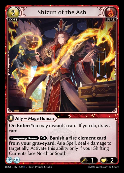 [200]【EN】Shizun of the Ash【RDO】[R][Fire]
