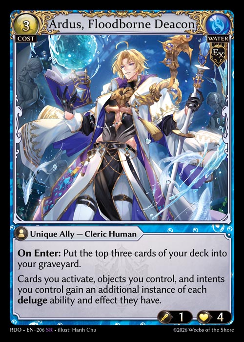 [206]【EN】Ardus, Floodborne Deacon【RDO】[SR][Water]