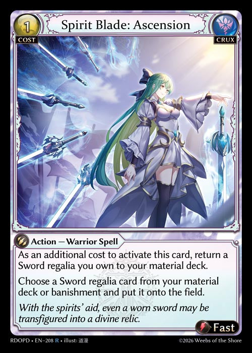 [208]【EN】【FOIL】Spirit Blade: Ascension【RDOPD】[R][Crux]