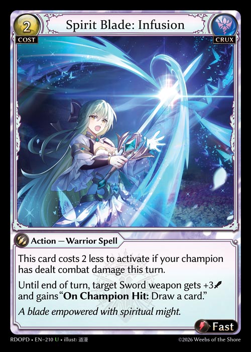 [210]【EN】Spirit Blade: Infusion【RDOPD】[U][Crux]