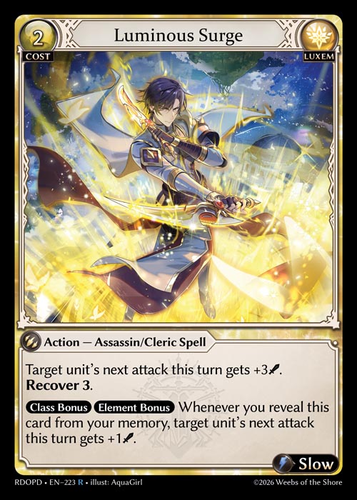 [223]【EN】【FOIL】Luminous Surge【RDOPD】[R][Luxem]