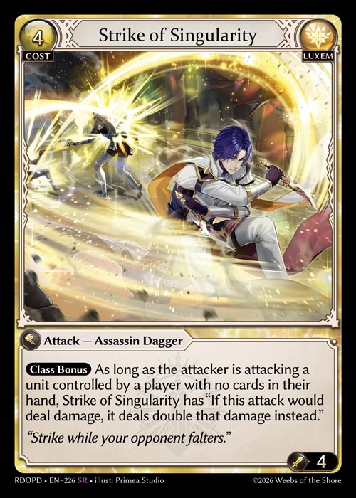 [226]【EN】Strike of Singularity【RDOPD】[SR][Luxem]
