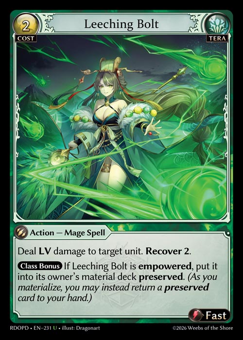 [231]【EN】Leeching Bolt【RDOPD】[U][Tera]