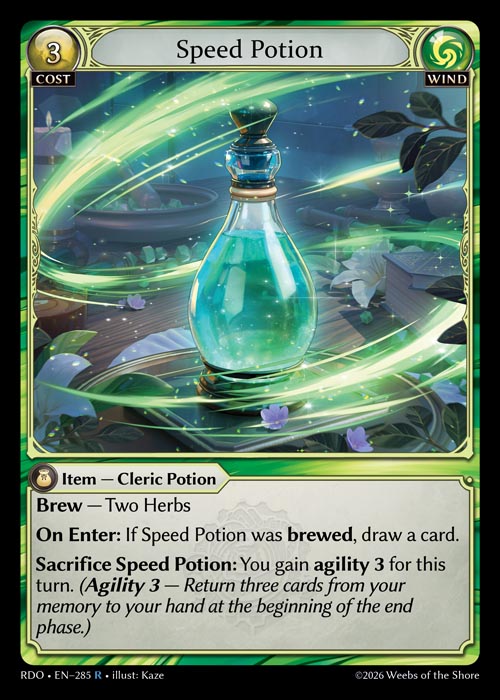 [285]【EN】Speed Potion【RDO】[R][Wind]